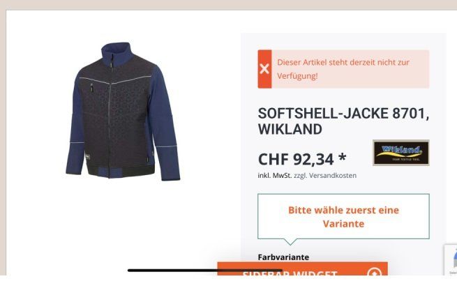 Wikland Giacche: SOFTSHELL-JACKE 8701, WIKLAND – Nuovo e nell'imballaggio originale da Uerkheim venduto da Kaufoption 2
