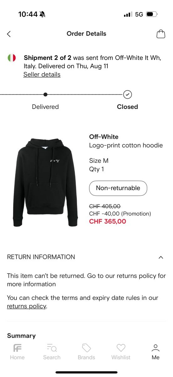 Off-White Maglioni & Felpe: Off white hoodie stitched logo M – Usato da Giubiasco venduto da Darkemperor 1