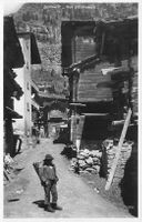 Zermatt VS malerische Gasse Dorf