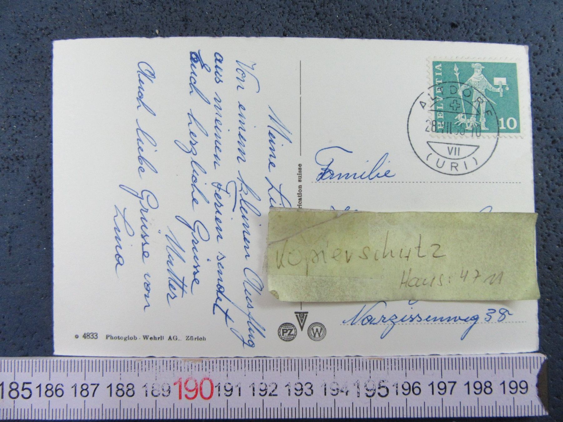 Cartoline postali: ALTDORF 1955 URI AK – Usato da Ettingen venduto da Hausi4711 1