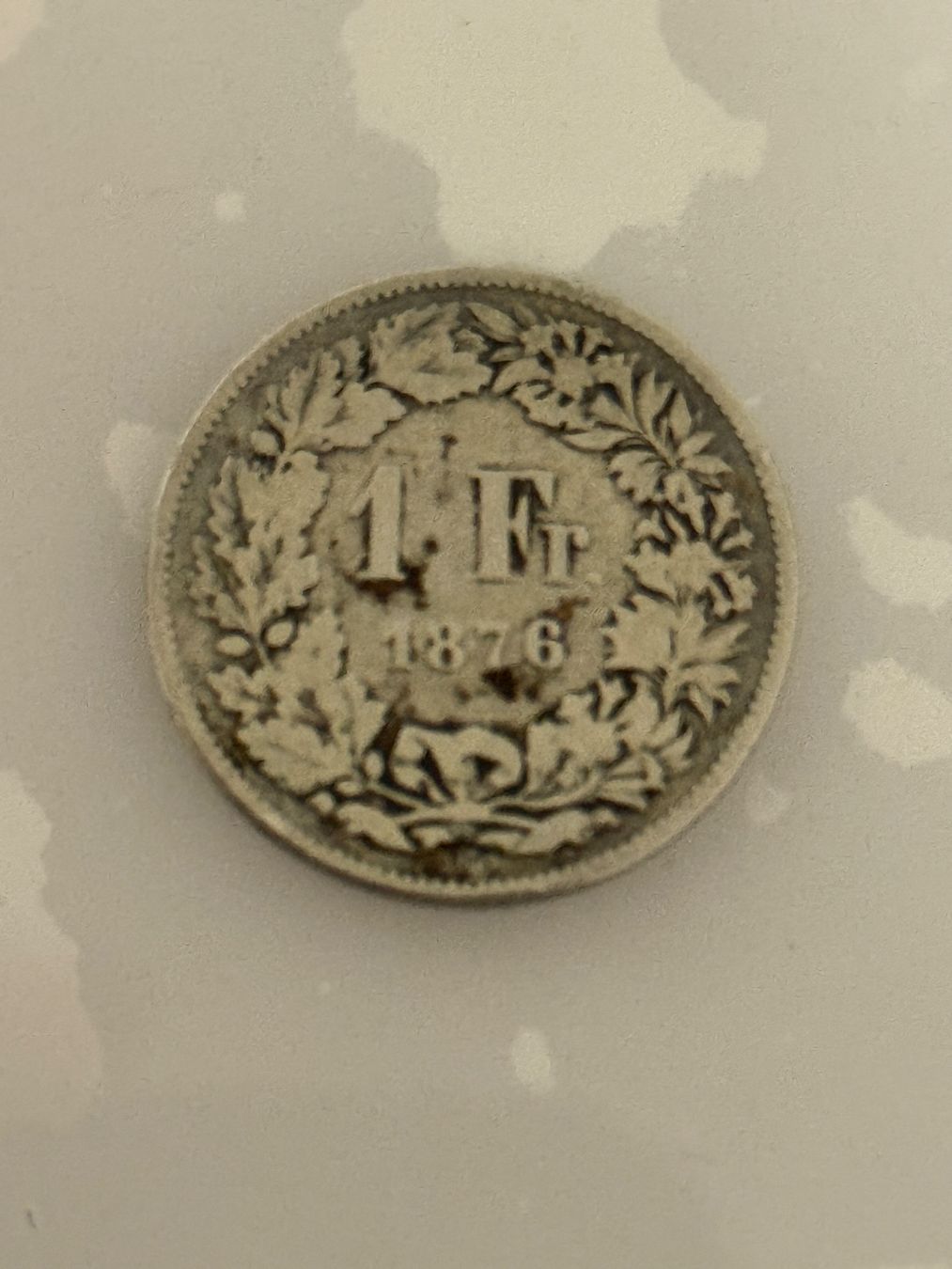 Tutti le monete: 1 Franken 1876  Rar – Usato da Wallisellen venduto da SWISS_SILVER1