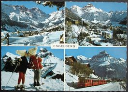 ENGELBERG Bahn - Kinder auf Ski