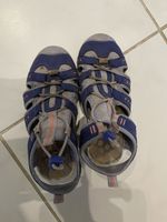 Sandales de sport fermées, violet et gris, taille 30