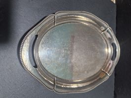 Antikes Serviertablett – Versilbert