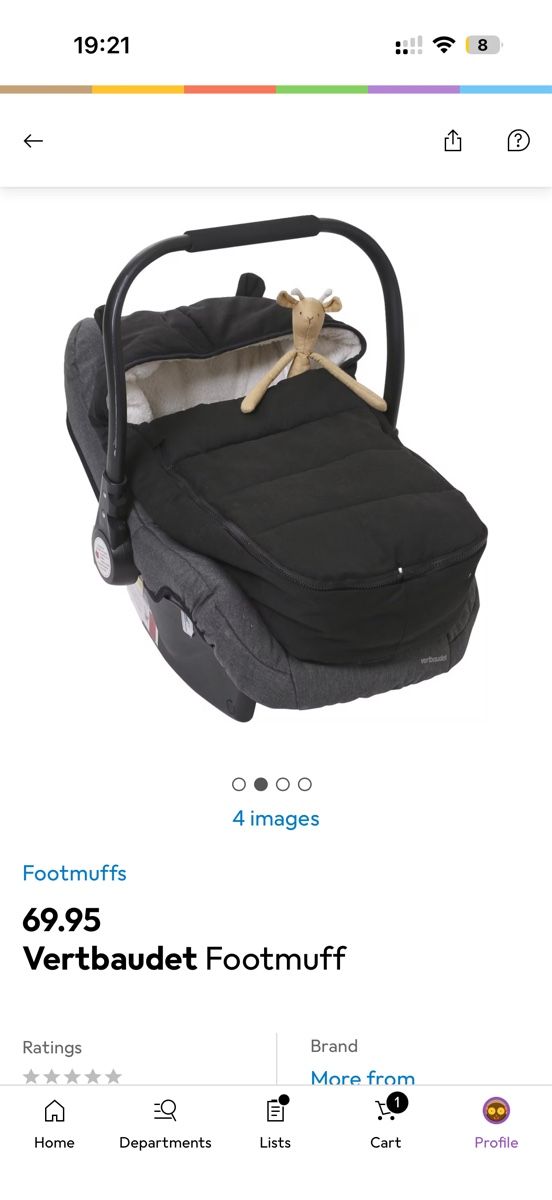 Sacchi a pelo: Footmuff Vertbaudet black car seat etc – Usato da Kilchberg ZH venduto da roz_qcj7 1