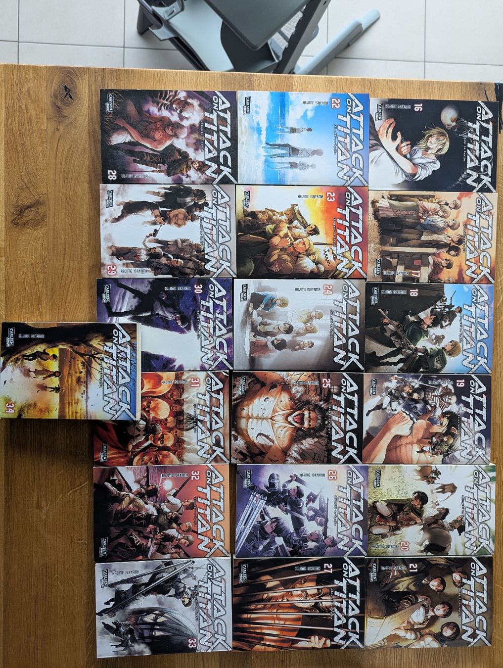 Comics: Attack on Titan 1-34 + Before The Fall 1-9 – Neu (gemäss Beschreibung) aus Wabern von poke-freak 2