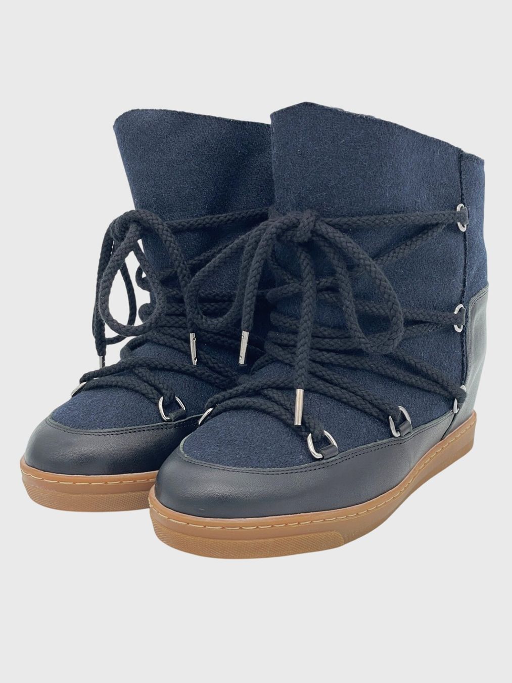 Isabel Marant Scarpe da donna: Isabel Marant Leather Snow Ankle Boot EU 39 Blau – Usato da Zürich venduto da shoe_shop 2