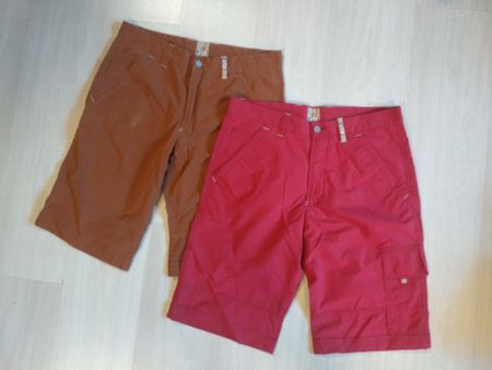 Shorts Bush lot de 2 couleurs marron rouge taille 48