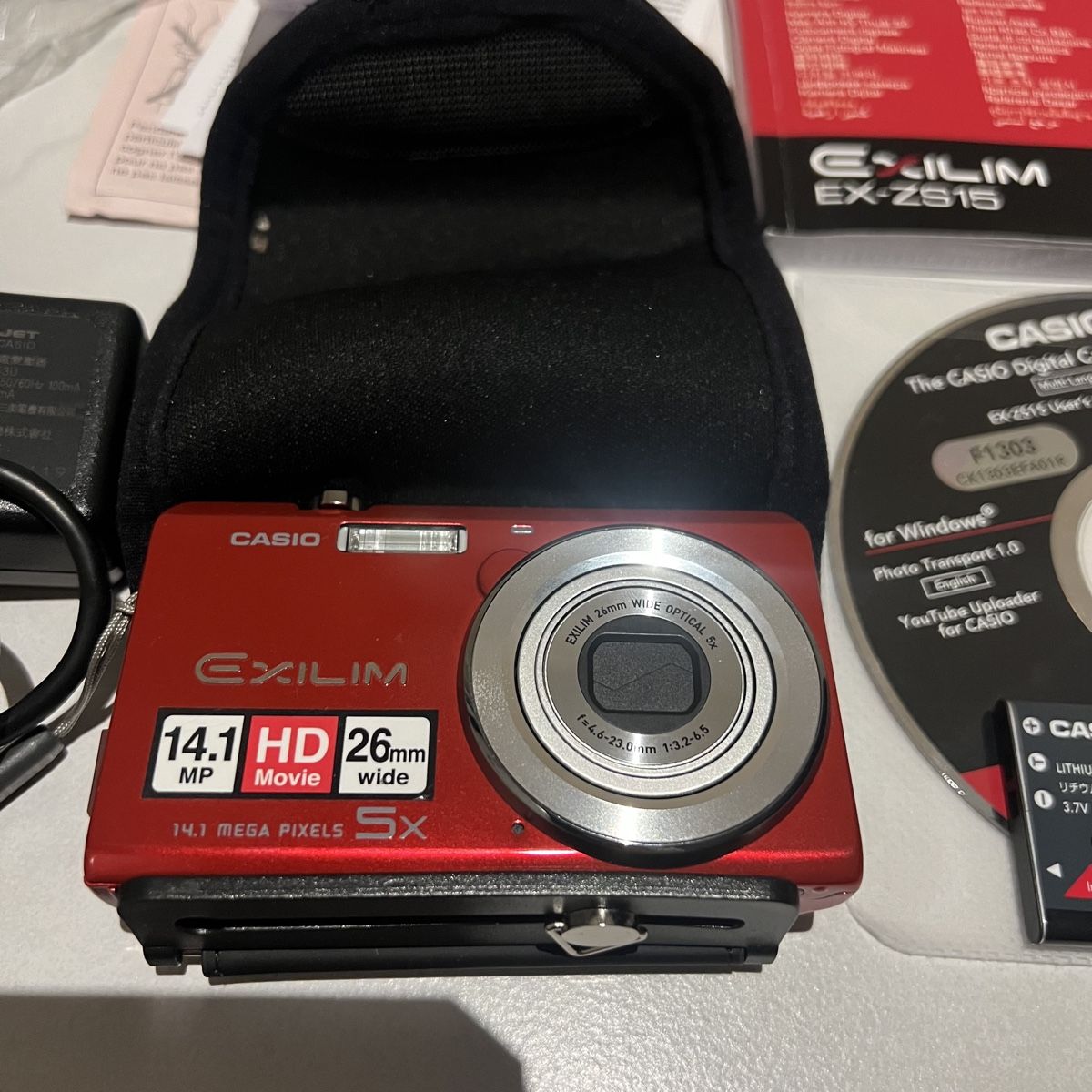 Casio Kamera: Casio Exilim EX-ZS15 Digitalkamera Rot Touchscreen – Gebraucht aus Unterkulm von Sita013 1