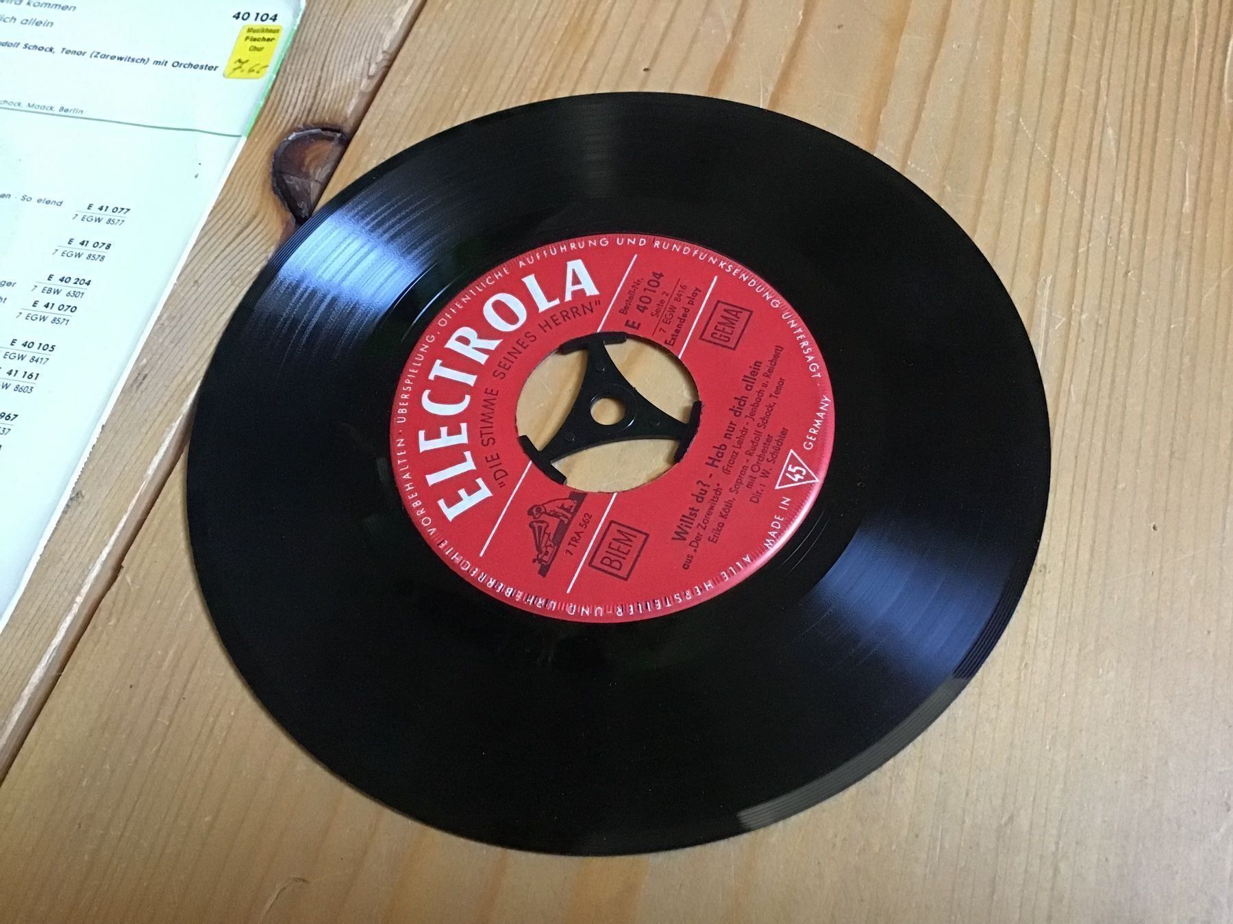 Schallplatten: single, R. Schock, der zarewitsch – Gebraucht aus liestal von makai05 3