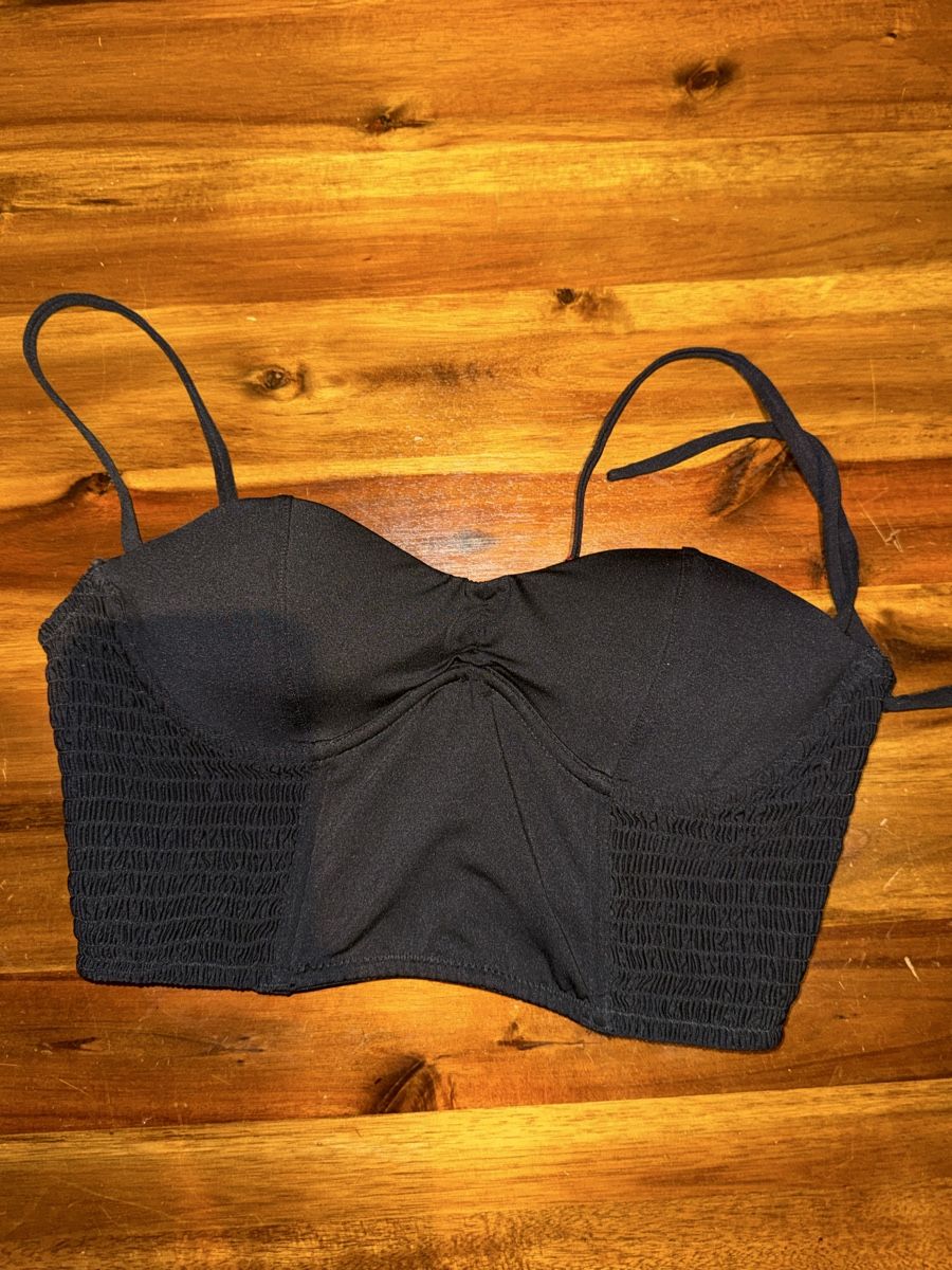 Pepe Jeans Top: Schwarzes Bustier Top – Usato da Luzern venduto da Itsclaire 1