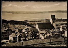 AK Wolfhalden /App, Kirche mit Blick zum Bodensee