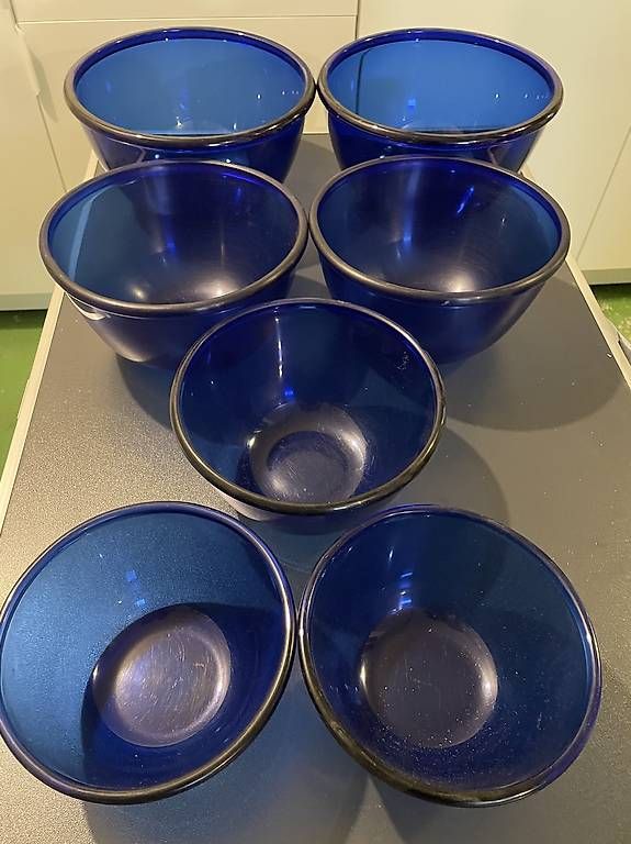 Schalen: 7 Glasschüsseln blau gebraucht  – Gebraucht aus Würenlos von pip_5n6d 1