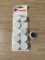 17x Mauro Magnet Magnete 30 mm weiss
