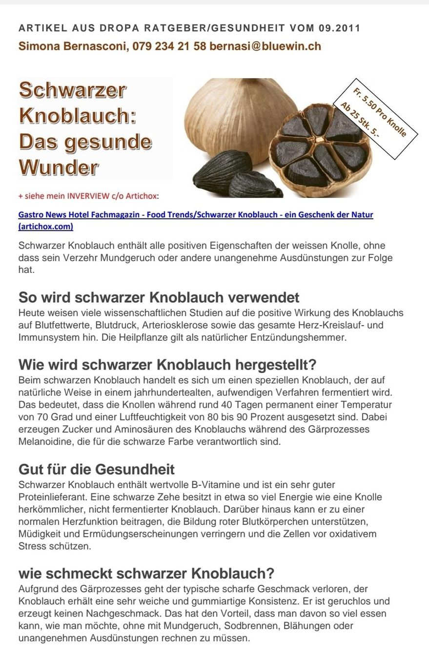 Buoni: 10 Stk Schwarzer Knoblauch NATUR – Nuovo (secondo la descrizione) da Altdorf UR venduto da BLACKGARLIC 2