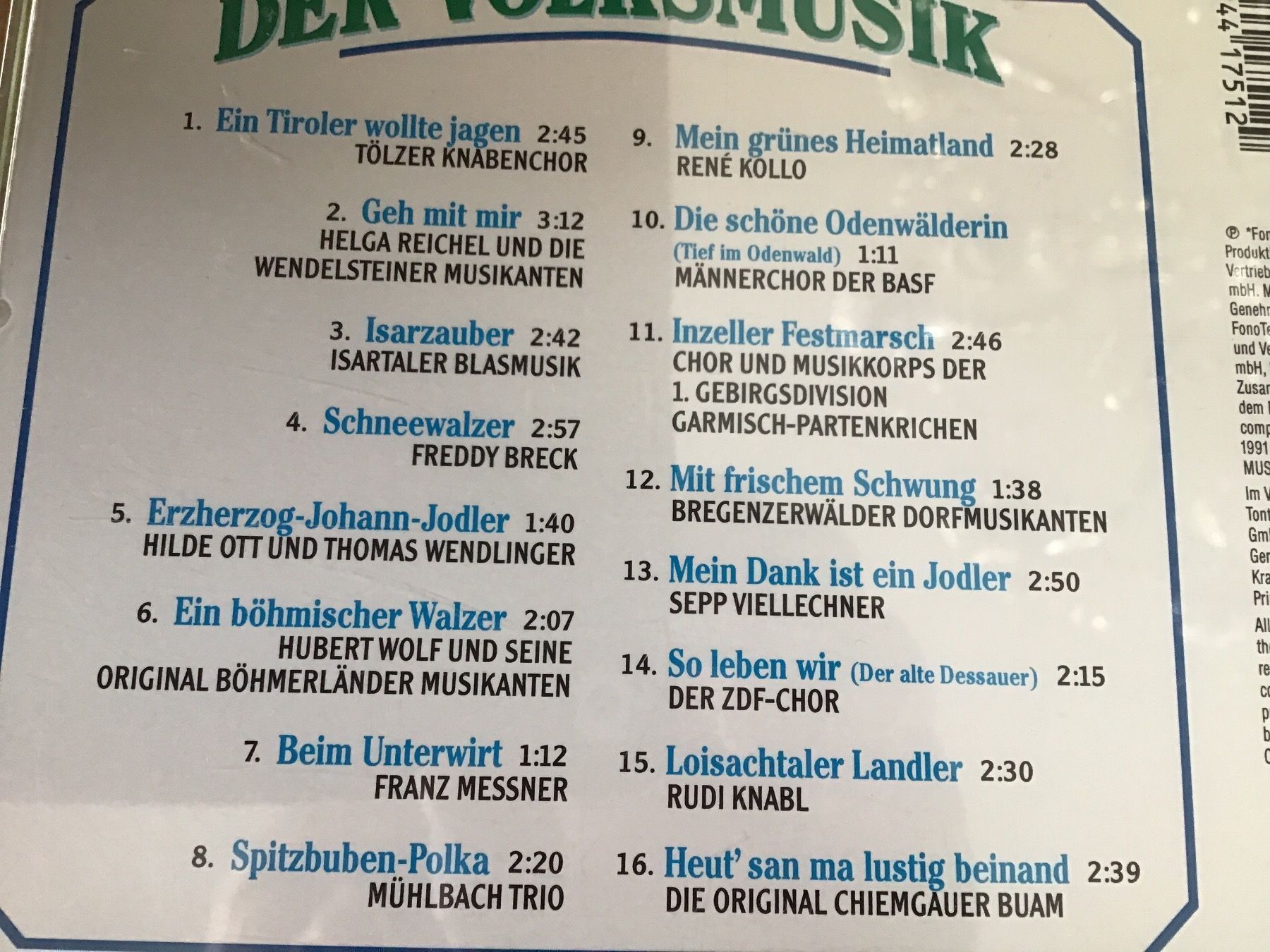 CD: Volksmusik – Usato da Thierachern venduto da sweden08 1