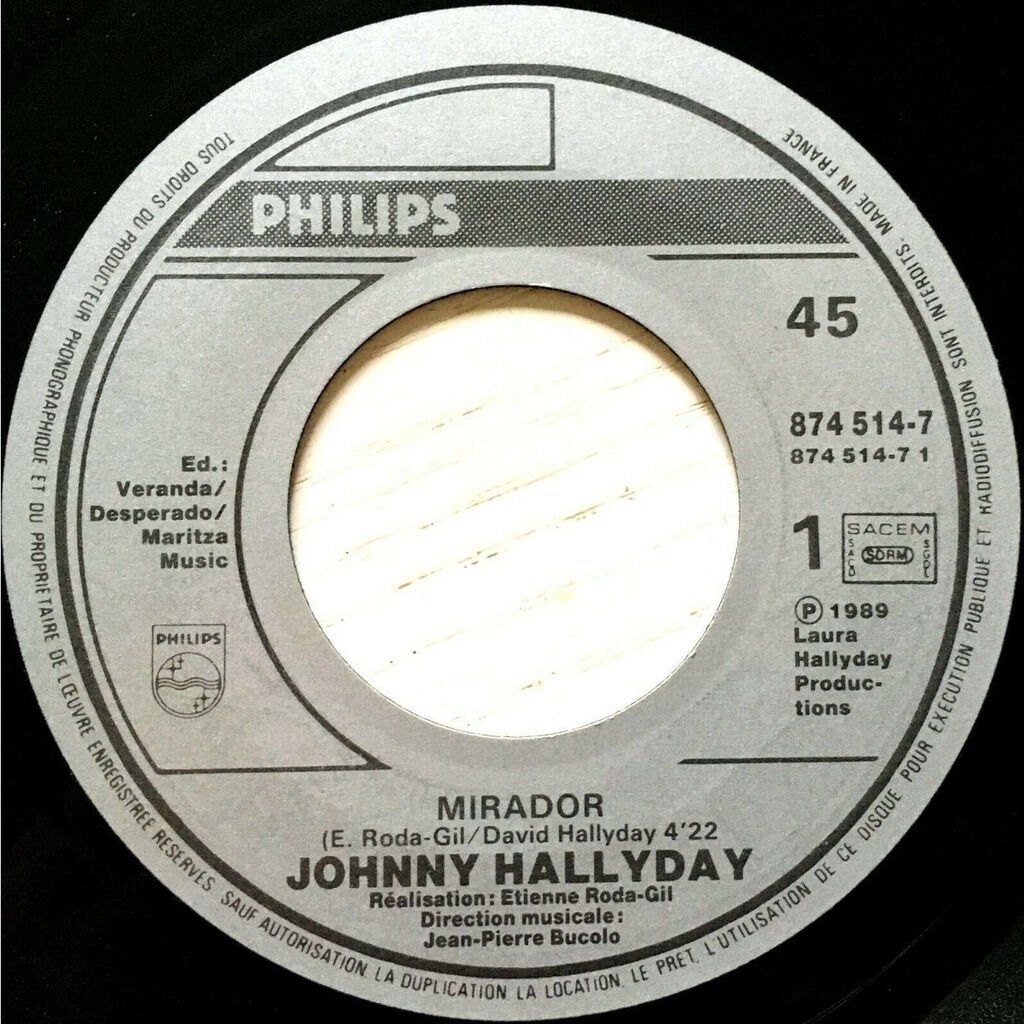 Schallplatten: JOHNNY HALLYDAY - MIRADOR – Gebraucht aus Bottens von hotter-than-hell 2
