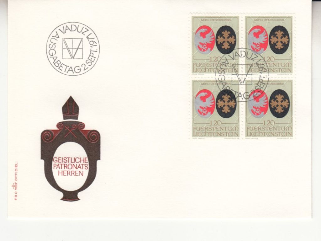 Tutti i francobolli: LBK 484 - 486 im 4er-Block FDC – Usato da Bürglen TG venduto da StampGraf 2