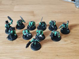 10 Orkboyz + Bozz Warhammer teils bemalt