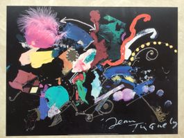 Jean Tinguely avec des reliefs métalliques Très rare 1993