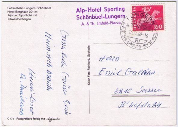 Cartes postales: Lungern - Berghaus Schönbüel – D'occasion à Binningen par Mountainrider 1