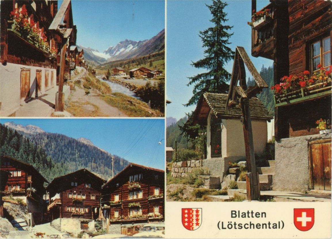 Cartoline postali: Blatten   VS  im Lötschental – Usato da Brig venduto da Valcards54