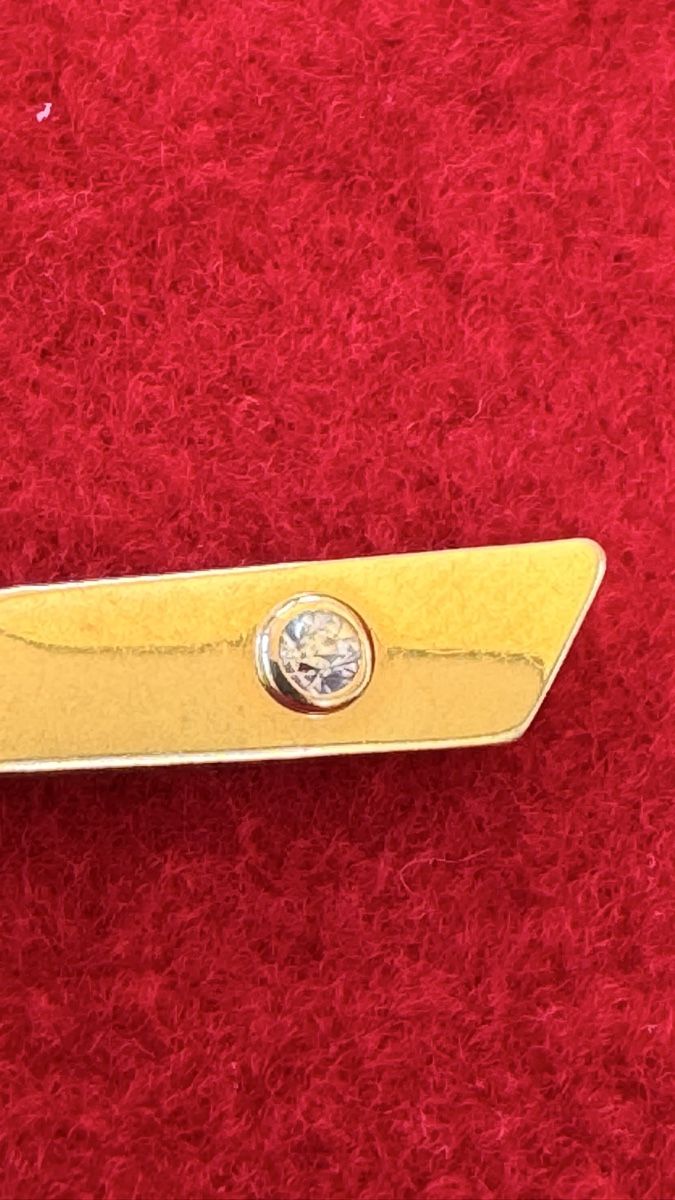 Krawatten: Vintage 18k Kravatten Halter mit Brilliant – Gebraucht aus Untersiggenthal von TimeandShine 4