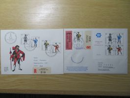 Internaba 1974  2 Briefe UPU Kongress Lausanne + Tag der Reg