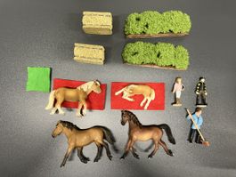 Schleich pferde 4x und Menschen 3x