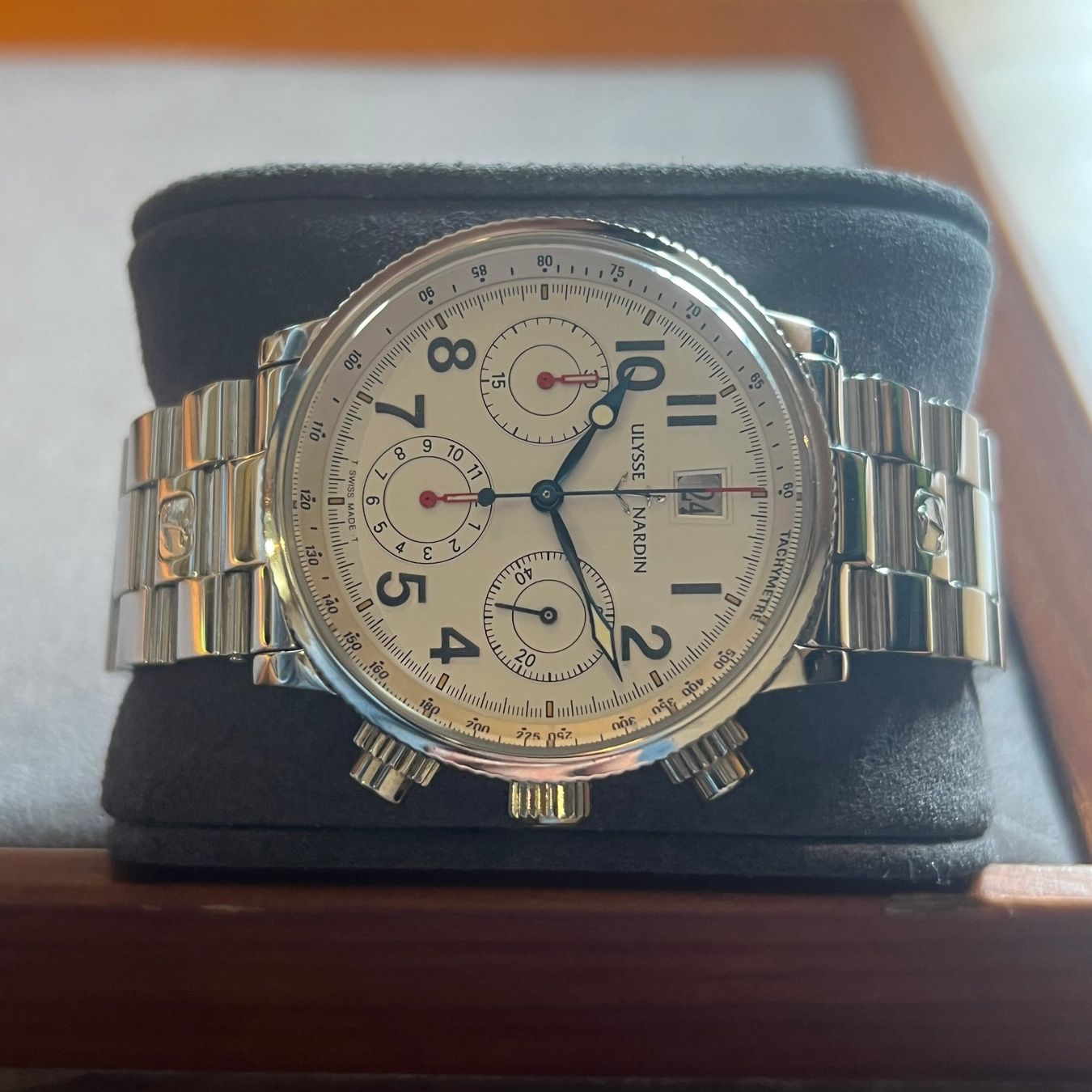 Ulysse Nardin Montres: FALSH SALE Ulysse Nardin Marine Chronograph 363-22 – D'occasion à Carouge GE par Watchaser 6