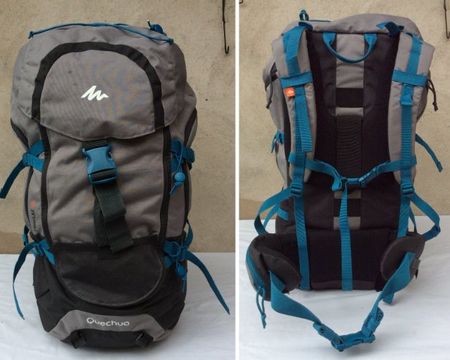 sac randonnée Quechua Forclaz 50litres en très bon état