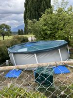 Gartenpool Rund mit Gestell guter Zustand