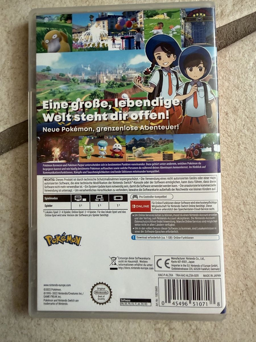 Pokémon Giochi: Nintendo Switch Game Pokemon Karmesin – Usato da Recherswil venduto da luca_v 1