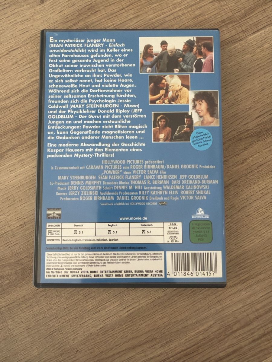 Tutti i DVDs: Powder (1995, selten) DVD – Usato da Hagendorn venduto da masterchieff 1