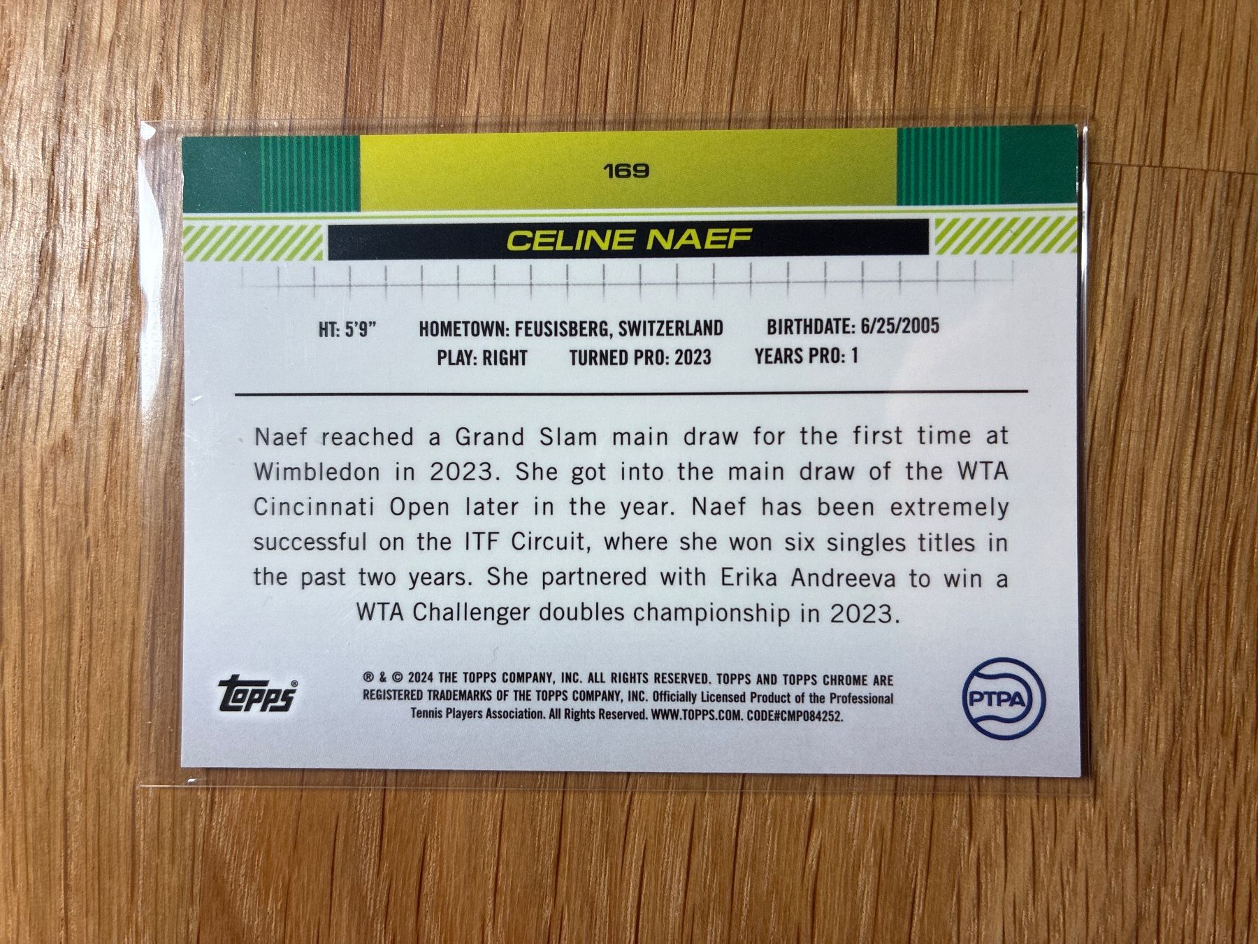 Panini Carte collezionabili: Topps Chrome Celine Naef Rc /250 – Usato da Wangenried venduto da Garagara 1