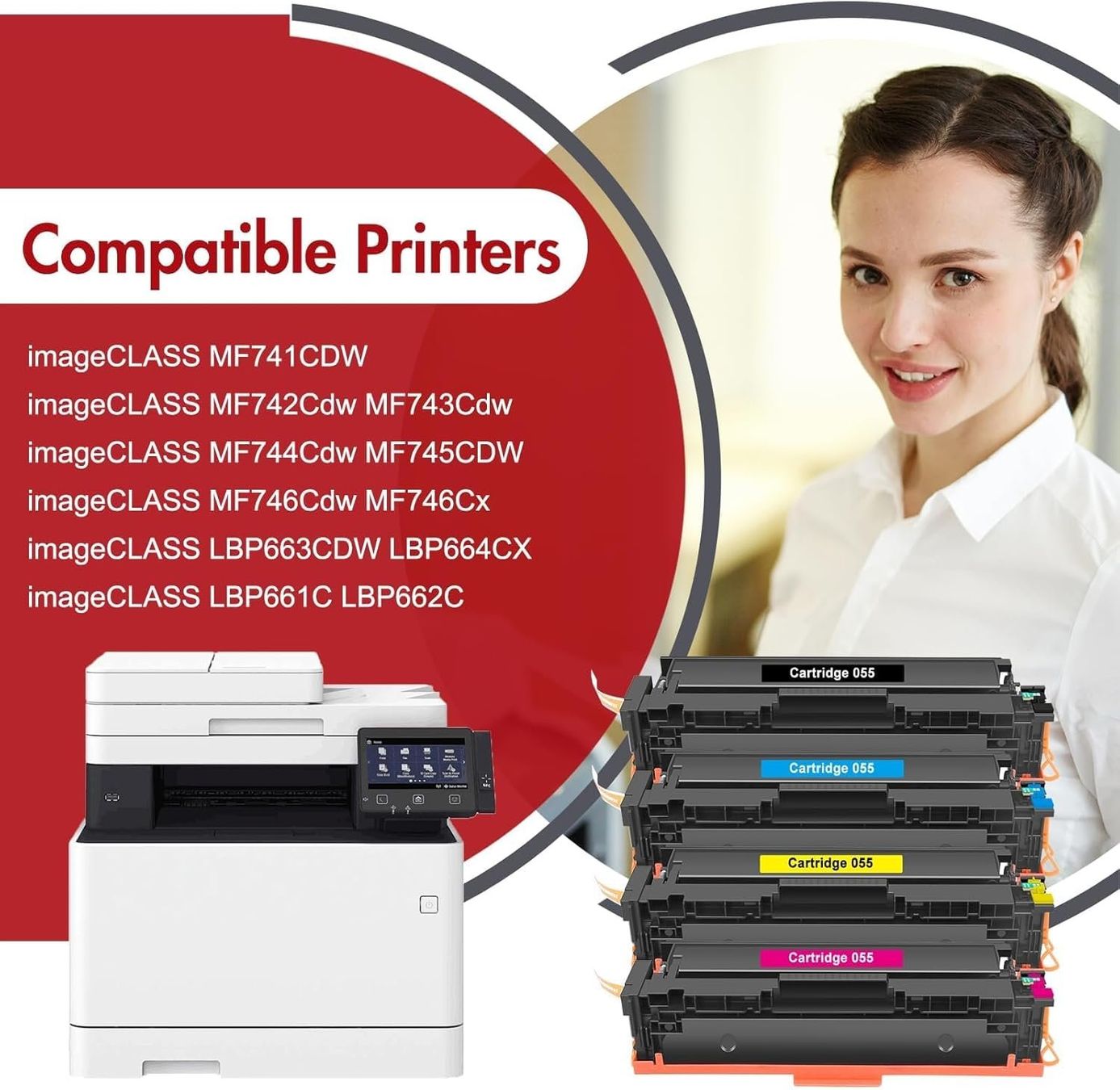 Canon Druckerpatronen & Toner: Canon 055 Toner Set 4 Farben kompatibel – Neu und originalverpackt aus Suhr von SchnapperCH 1