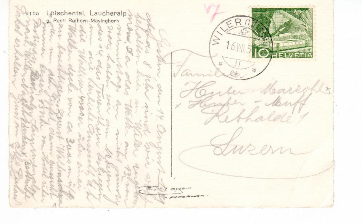 Cartes postales: Lötschental Laucheralp – D'occasion à Wolhusen par Curver9 1