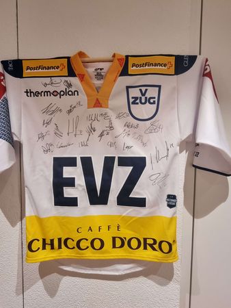 Topscorer Signiertes EVZ Trikot, Grösse xl