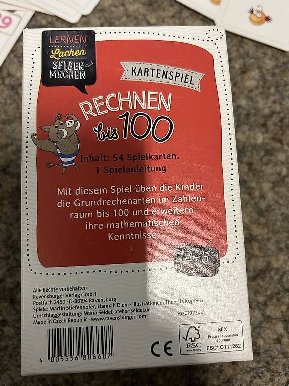 Ravensburger Giochi: Kartenspiel Rechnen bis 100 – Usato da Esslingen venduto da Tksales 1