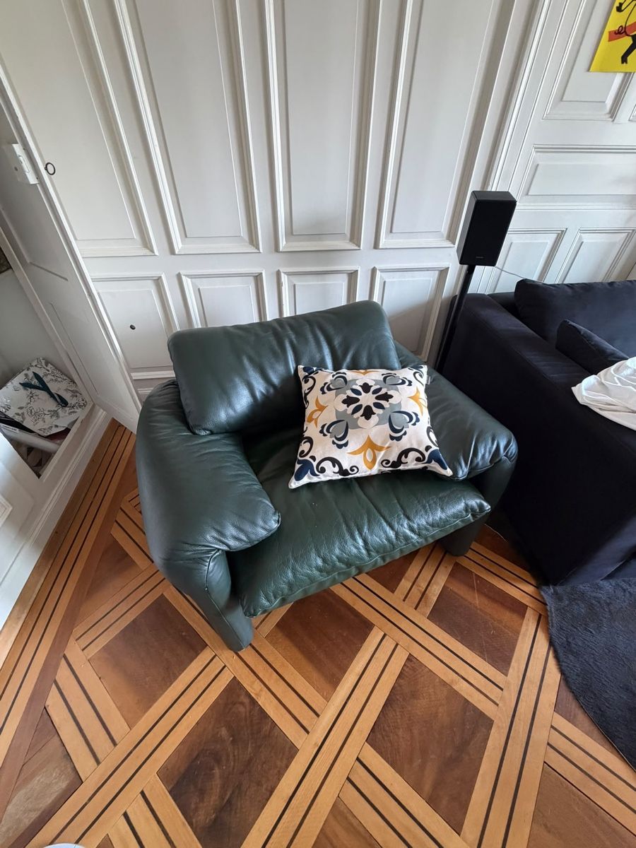 Cassina Fauteuils: Original Cassina Maralunga Ledersessel – D'occasion à St. Gallen par beraber2406