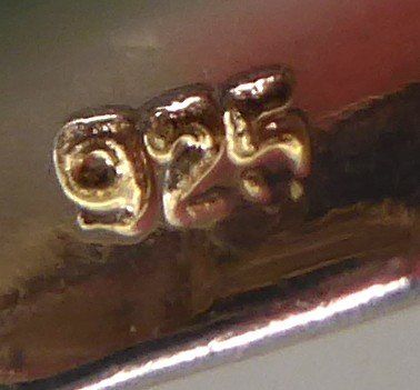 Anelli: Ring 925 Silber mit Onyx und Perlmutter Plättchen – Usato da Muri AG venduto da Lineli2020 6
