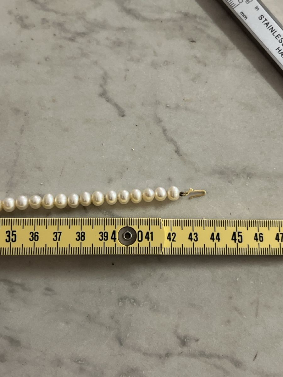 Perle (finte): Perlenkette, 750/18k Gold Verschluss – Usato da Rheineck venduto da UhrenReinhardt 4