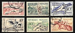 France - 1953 - YT 960-965 - Série oblitérée