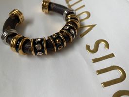 RARITÄT - stilvoller und edler LOUIS VUITTON Armreif, 5cm