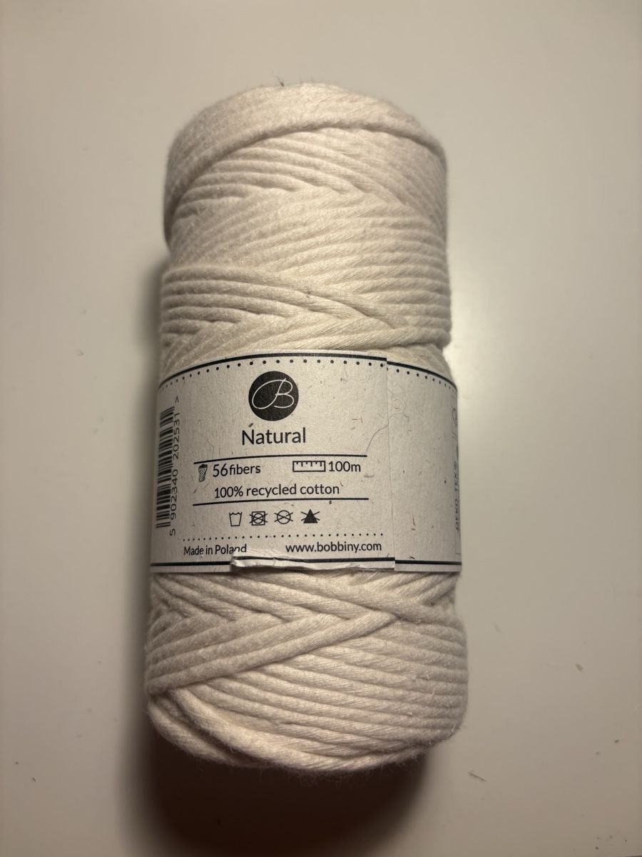 Cordelettes & Fils: Bobbiny Makramee-Garn • Natural • 3mm • neu – Neuf avec emballage d'origine à Flumenthal par algr4444 1