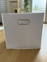 6er Set Aufbewahrungsbox - Faltbar, Stoff, weiss. 30x30cm