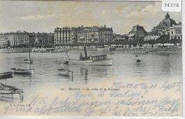 Geneve - La rade et le Kursaal - Dampfer