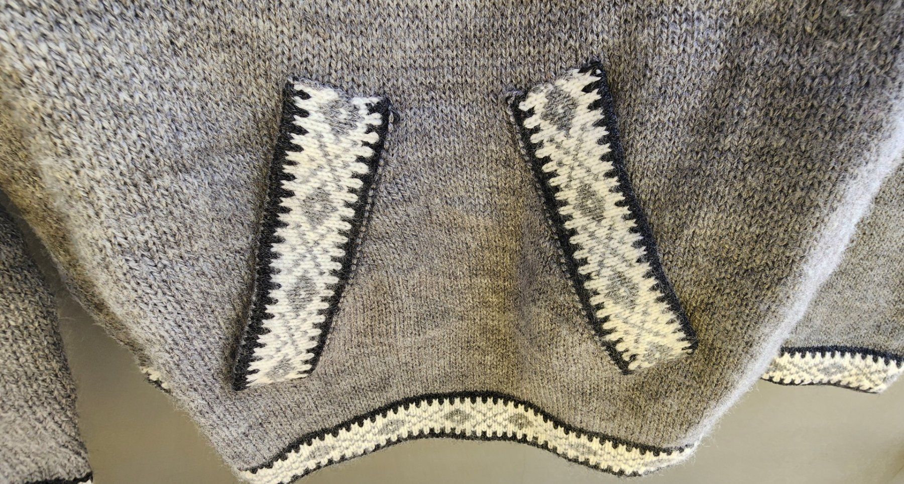 Pullover & Sweatshirts: wunderschöner Alpaka Pullover Gr.L, Farbe Grau, Weiss NEU! – Neu (gemäss Beschreibung) aus Lima- Peru von Alpaka-Haus 4
