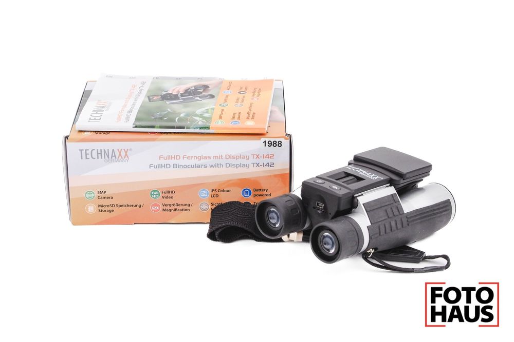 Binocolo Digitale Technaxx TX-142 Full HD Con Zoom 4x E Display Color – Nuovo Modello 4863