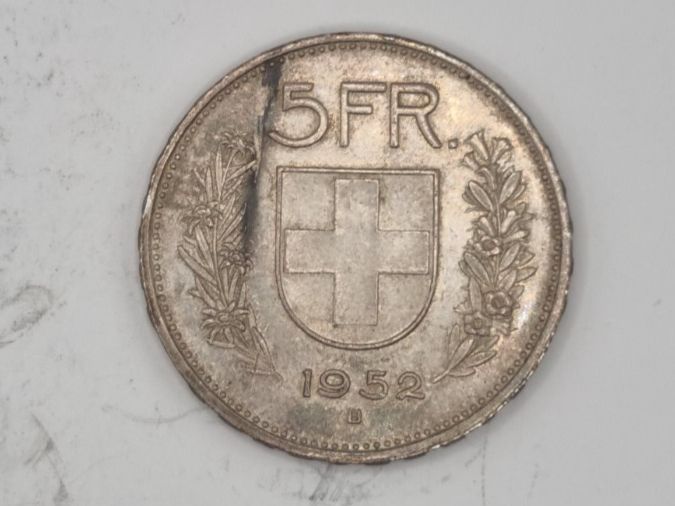 Tutti le monete: 5 FR 1952 Seltene Jahre – Usato da Bure venduto da chap981
